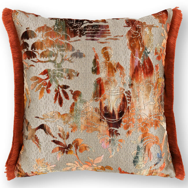 【海外取寄品】BLACK edition(ブラックエディション) Isenzo クッション(Cayenne) 55x55cm 中材付