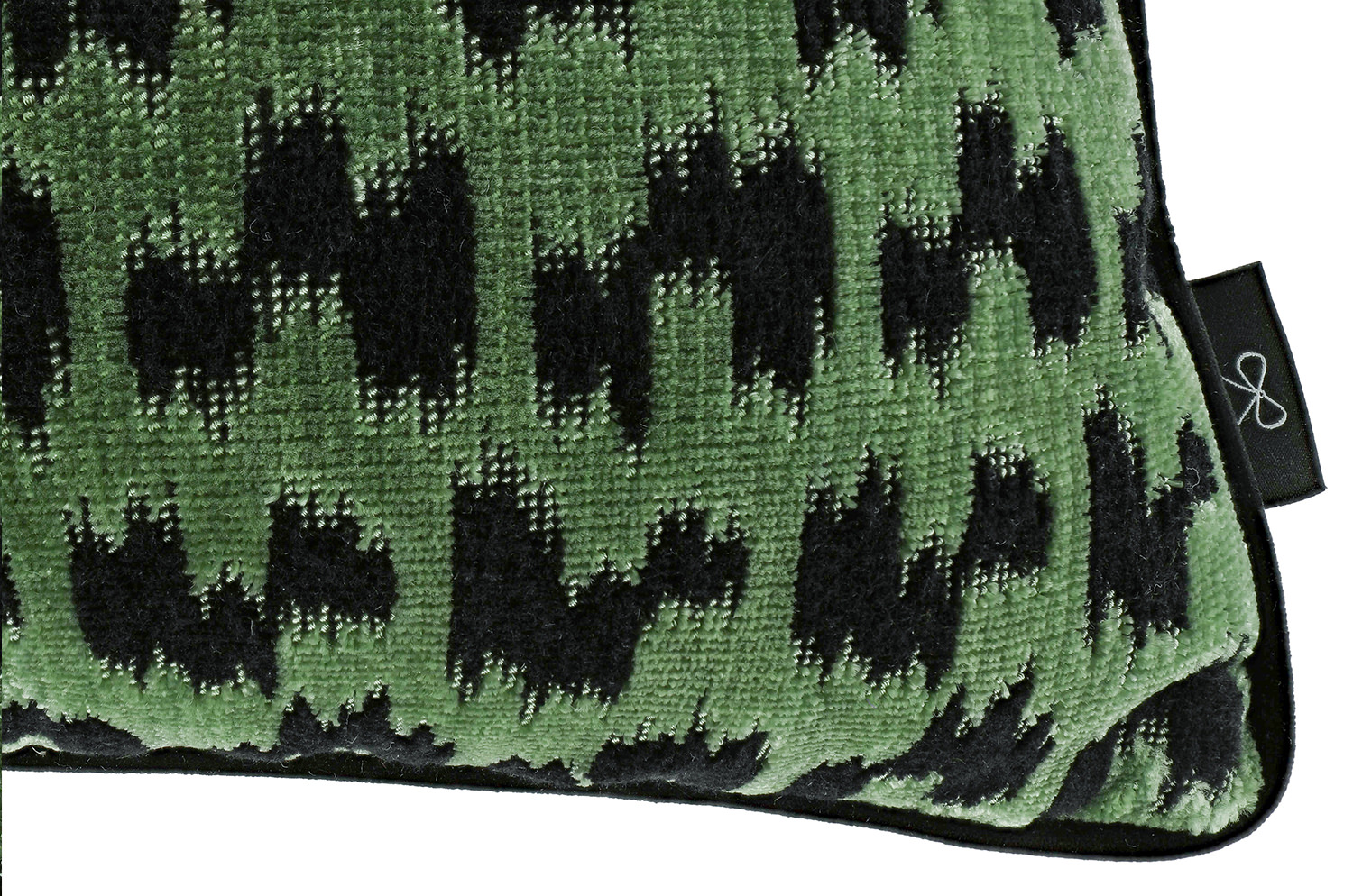 【海外取寄品】BLACK edition(ブラックエディション) Koba クッション(Malachite) 60x40cm 中材付