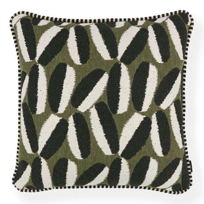 【海外取寄品】BLACK edition(ブラックエディション) Timor Outdoor クッション(Wakame) 55x55cm 中材付