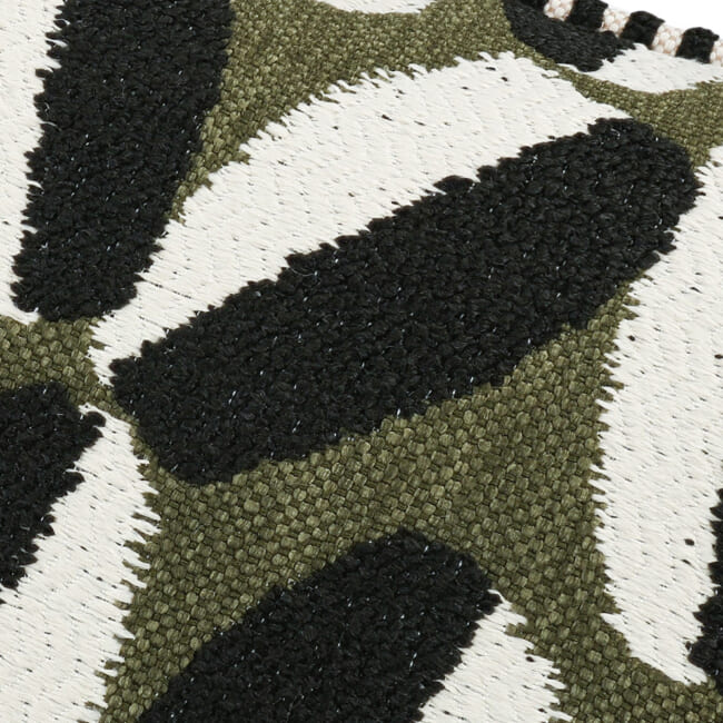 【海外取寄品】BLACK edition(ブラックエディション) Timor Outdoor クッション(Wakame) 55x55cm 中材付