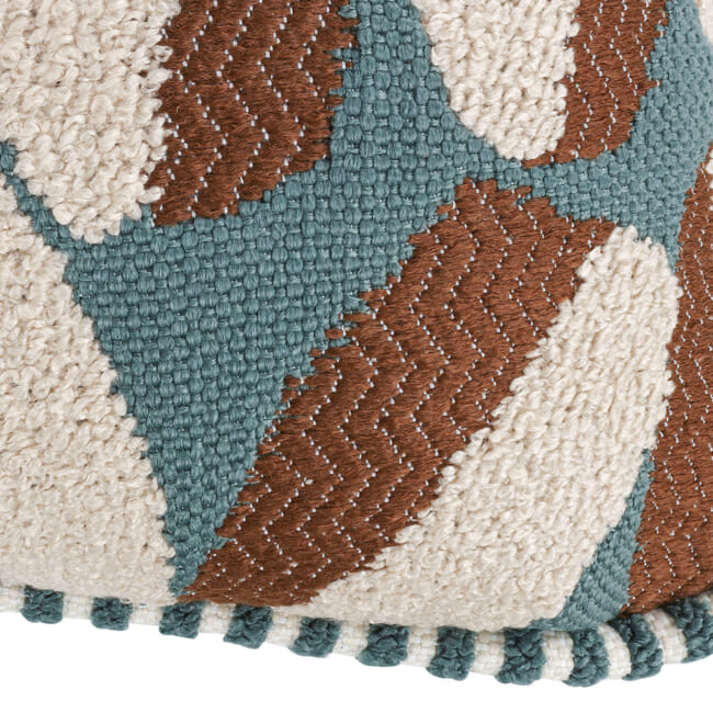 【海外取寄品】BLACK edition(ブラックエディション) Timor Outdoor クッション(Caspian) 55x55cm 中材付