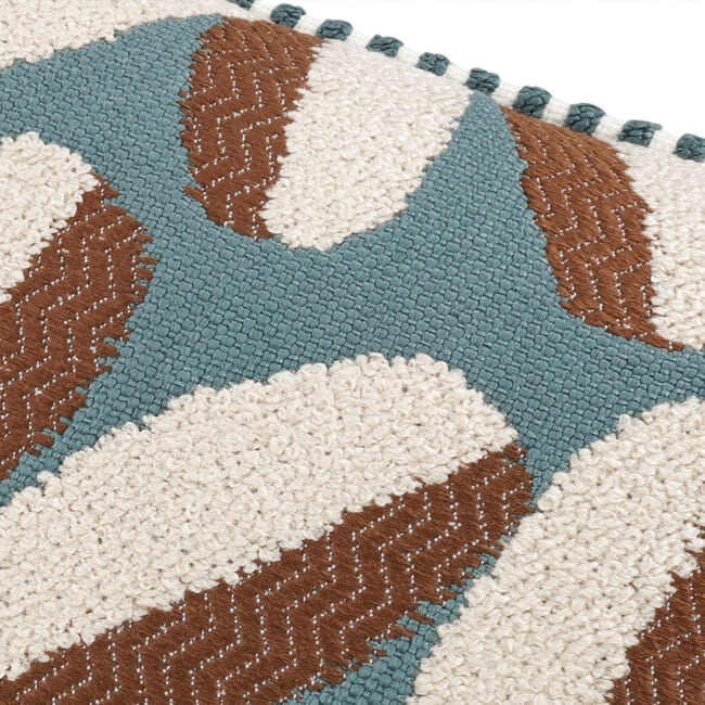 【海外取寄品】BLACK edition(ブラックエディション) Timor Outdoor クッション(Caspian) 55x55cm 中材付