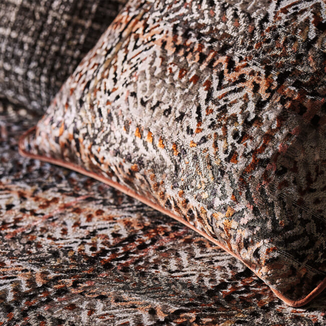 【海外取寄品】BLACK edition(ブラックエディション) Zurana クッション(Cayenne) 55x55cm 中材付