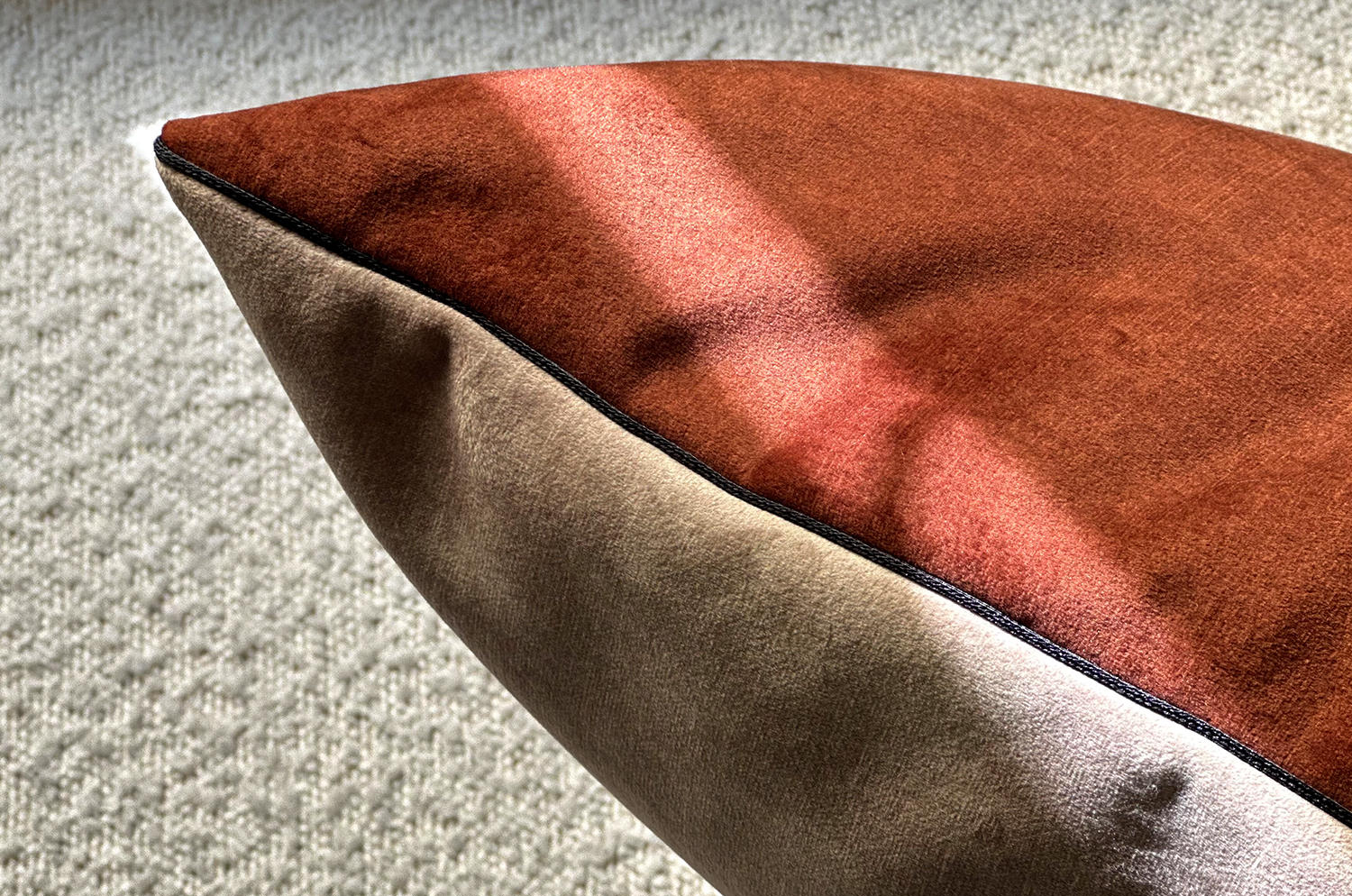 空間が一瞬で整う3点コーディネートセット！【チョコレートブラウンで整う、上質なぬくもり】(中材付)