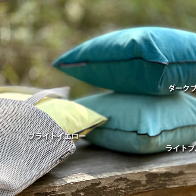 イタリアブラッシュドコットン クッションカバー フレーム