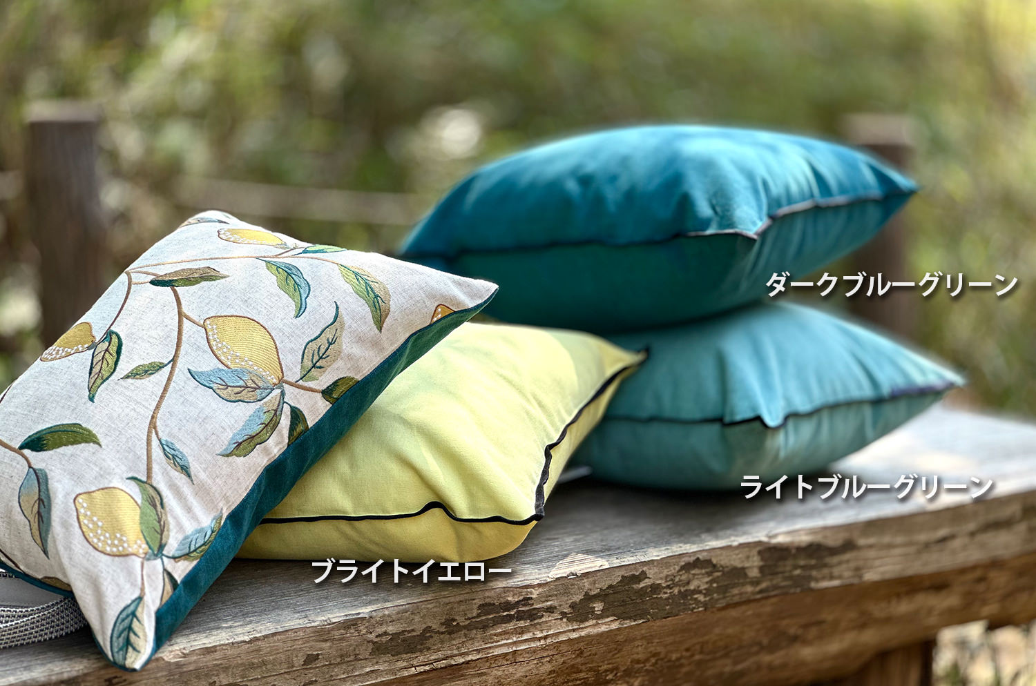 イタリアブラッシュドコットン クッションカバー フレーム