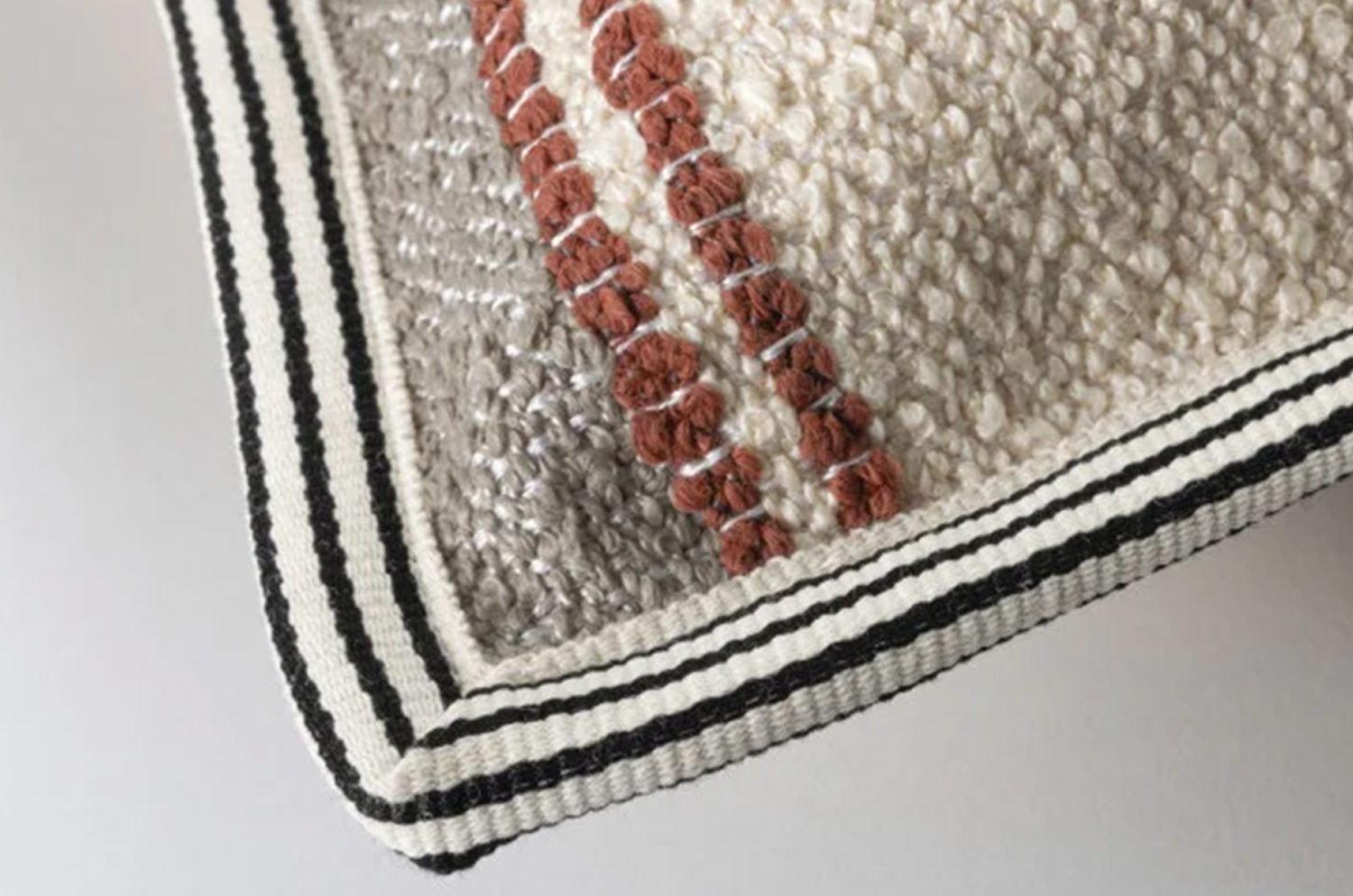 【海外取寄品】CASAMANCE APACHE アパッシュ クッションカバー(Taupe terracotta) 60×40cm