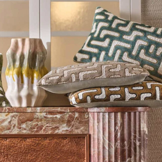 【海外取寄品】CASAMANCE BRYCE ブライス クッションカバー(Celadon) 50×30cm