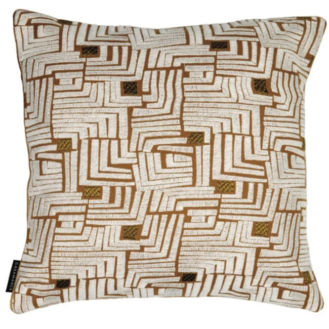 【海外取寄品】CASAMANCE COMPOSITION コンポジション クッションカバー(Orange terreux) 45×45cm