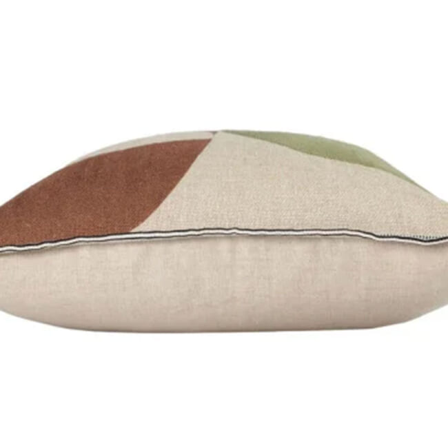 【海外取寄品】CASAMANCE ELLIPSE エリプス クッションカバー(Cuivre kaki ocre) 45×45cm