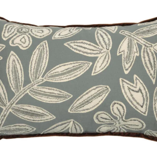 【海外取寄品】CASAMANCE FORGET ME NOT フォーゲットミーノット クッションカバー(Pierre bleue) 50×30cm