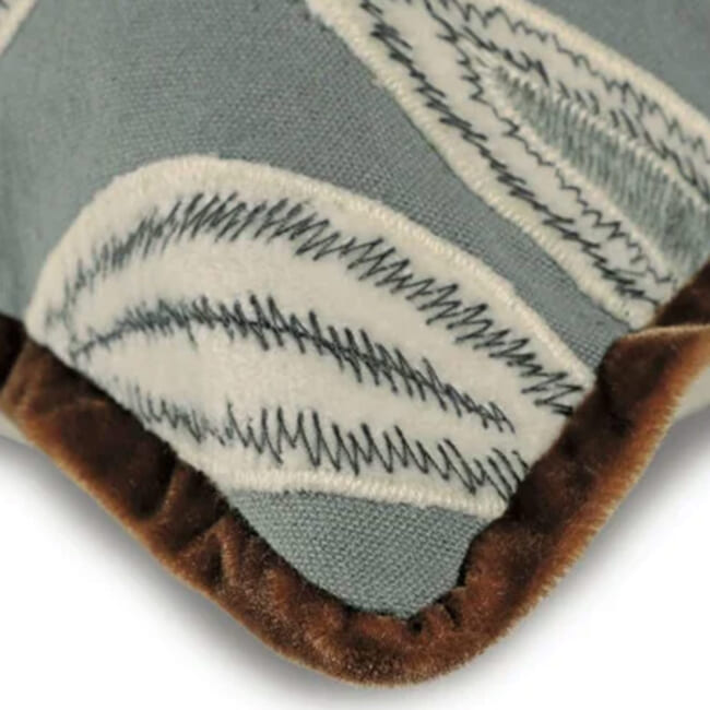 【海外取寄品】CASAMANCE FORGET ME NOT フォーゲットミーノット クッションカバー(Pierre bleue) 50×30cm