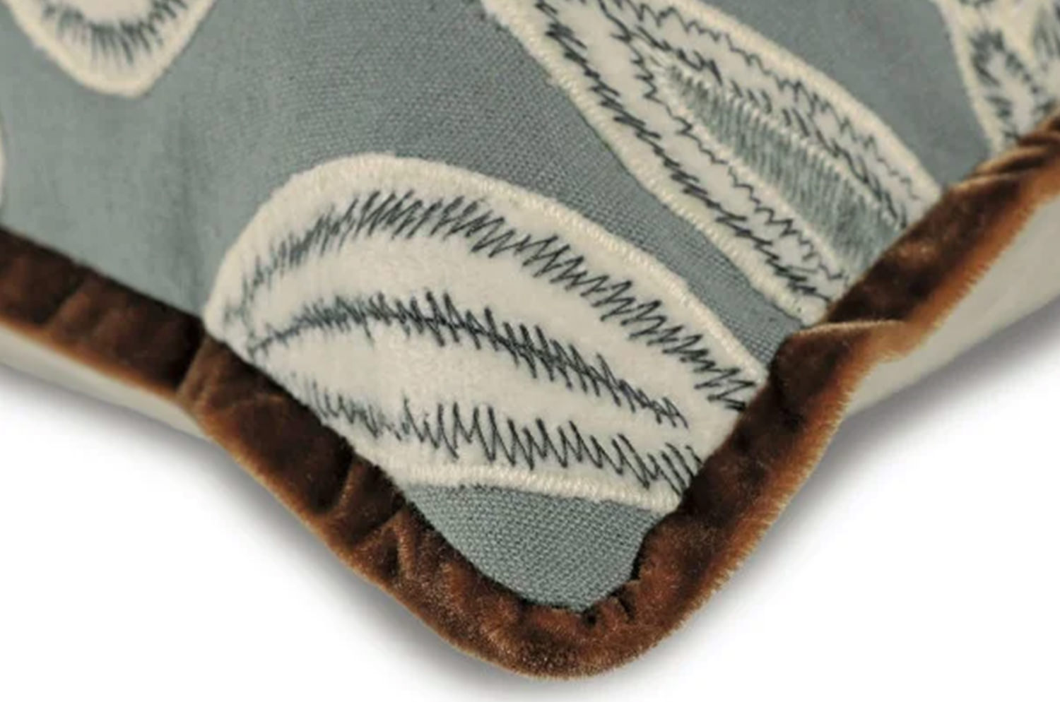 【海外取寄品】CASAMANCE FORGET ME NOT フォーゲットミーノット クッションカバー(Pierre bleue) 50×30cm