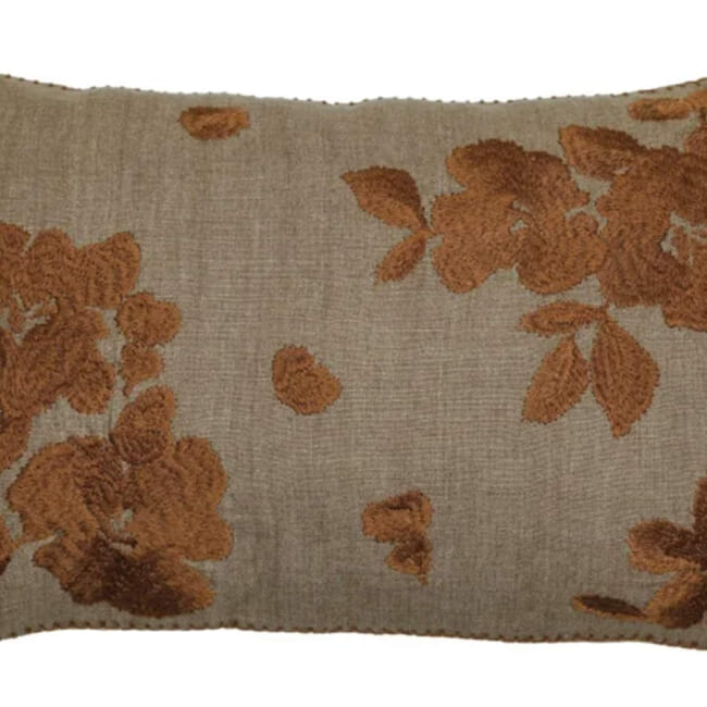 【海外取寄品】CASAMANCE GARDENIA ガーデニア クッションカバー(Terracotta) 60×40cm