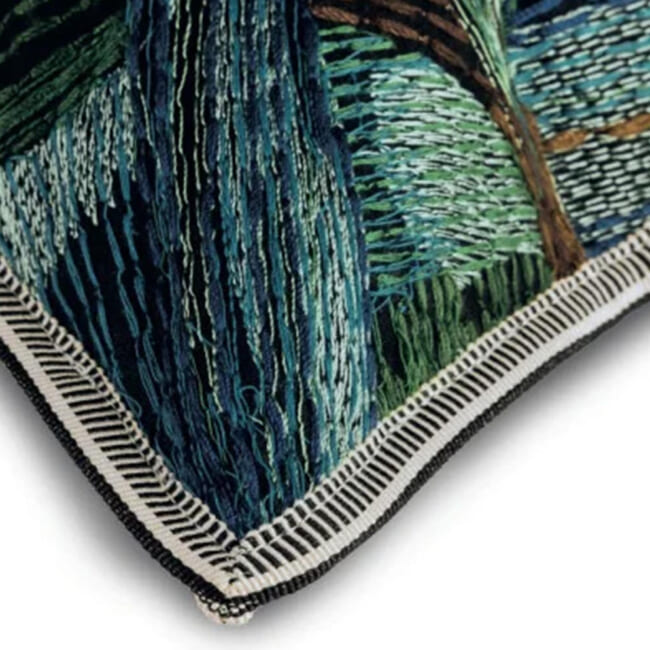 【海外取寄品】CASAMANCE IRIDIS イリディス クッションカバー(Multico bleu) 50×30cm