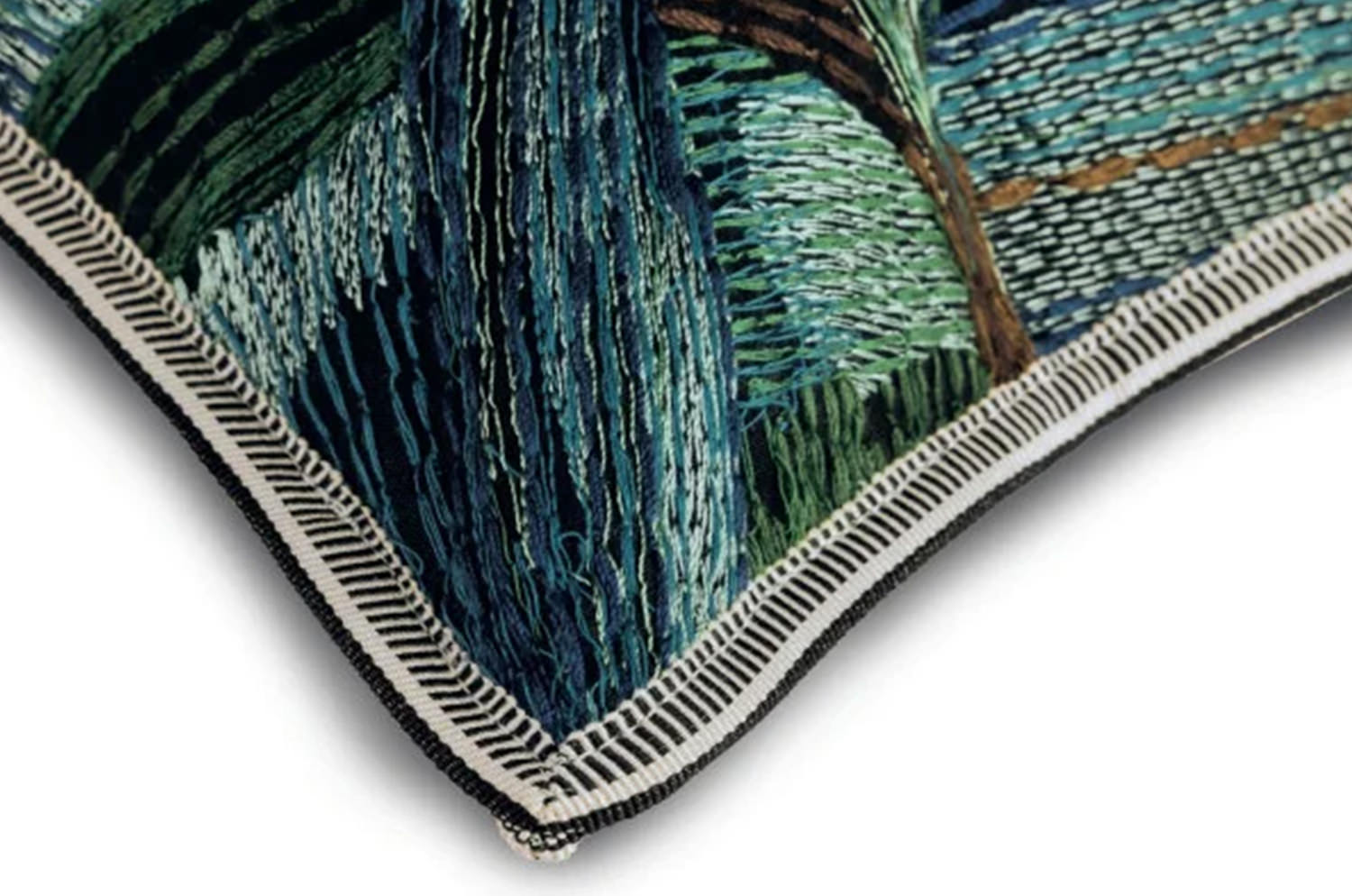 【海外取寄品】CASAMANCE IRIDIS イリディス クッションカバー(Multico bleu) 50×30cm