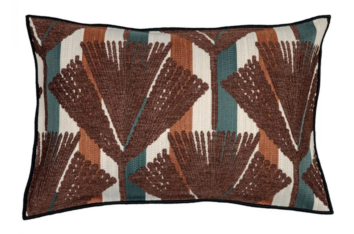 【海外取寄品】CASAMANCE MADÈRE マディラ クッションカバー(Multico terracota foncé) 60×40cm