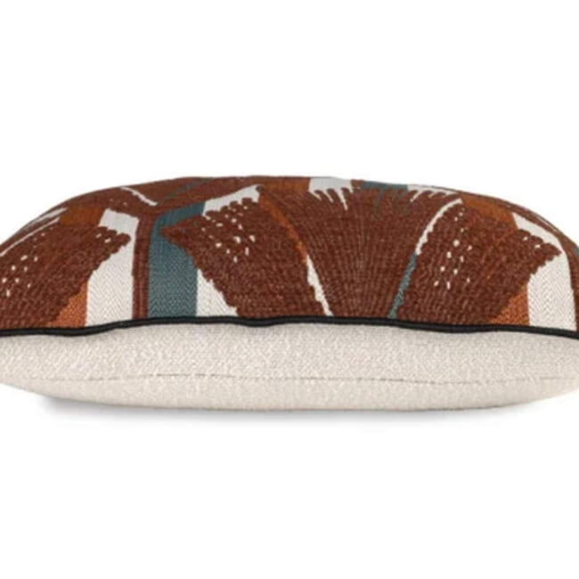 【海外取寄品】CASAMANCE MADÈRE マディラ クッションカバー(Multico terracota foncé) 60×40cm