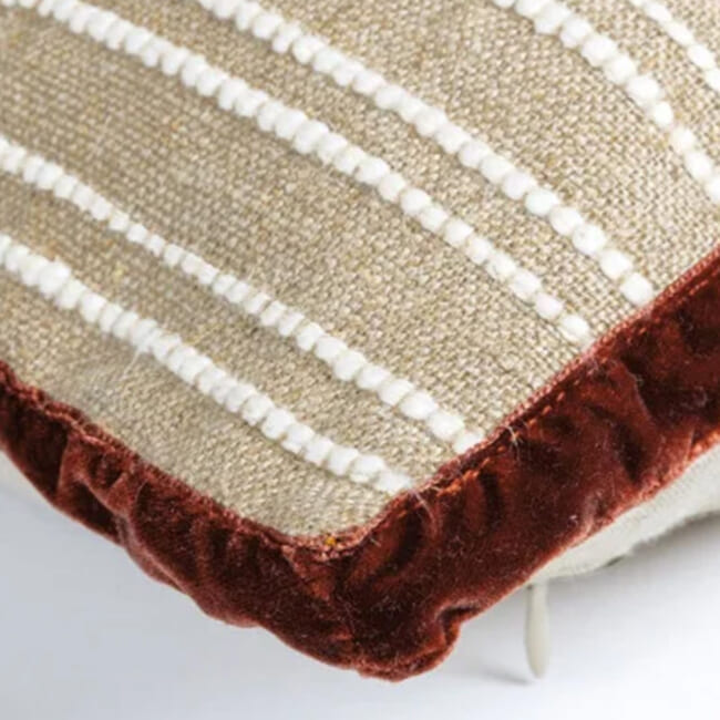 【海外取寄品】CASAMANCE ODEA オデア クッションカバー(Naturel ecru) 60×40cm