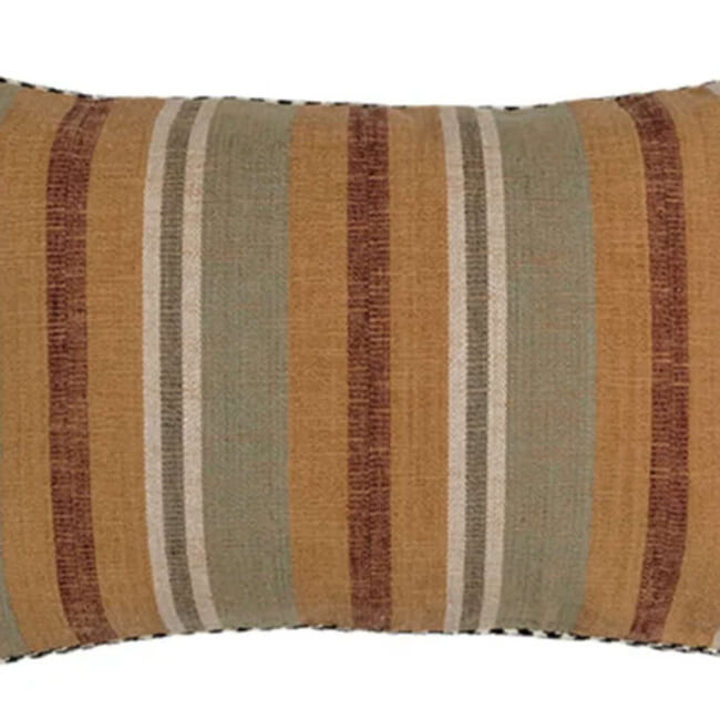 【海外取寄品】CASAMANCE VIA VERRI ヴィア ヴェッリ クッションカバー(Kaki terre de sienne) 60×40cm