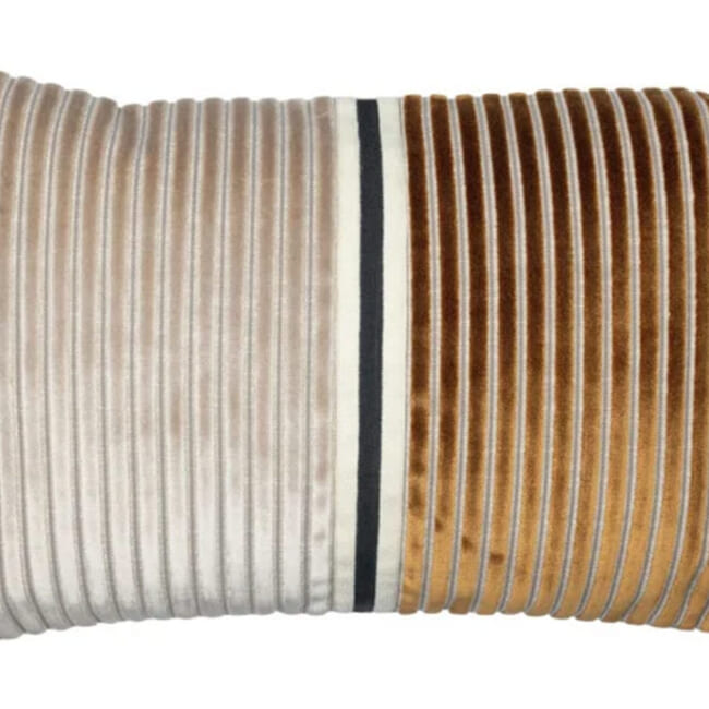 【海外取寄品】CASAMANCE ZEBU ゼビュ クッションカバー(Marron glace camel) 60×40cm