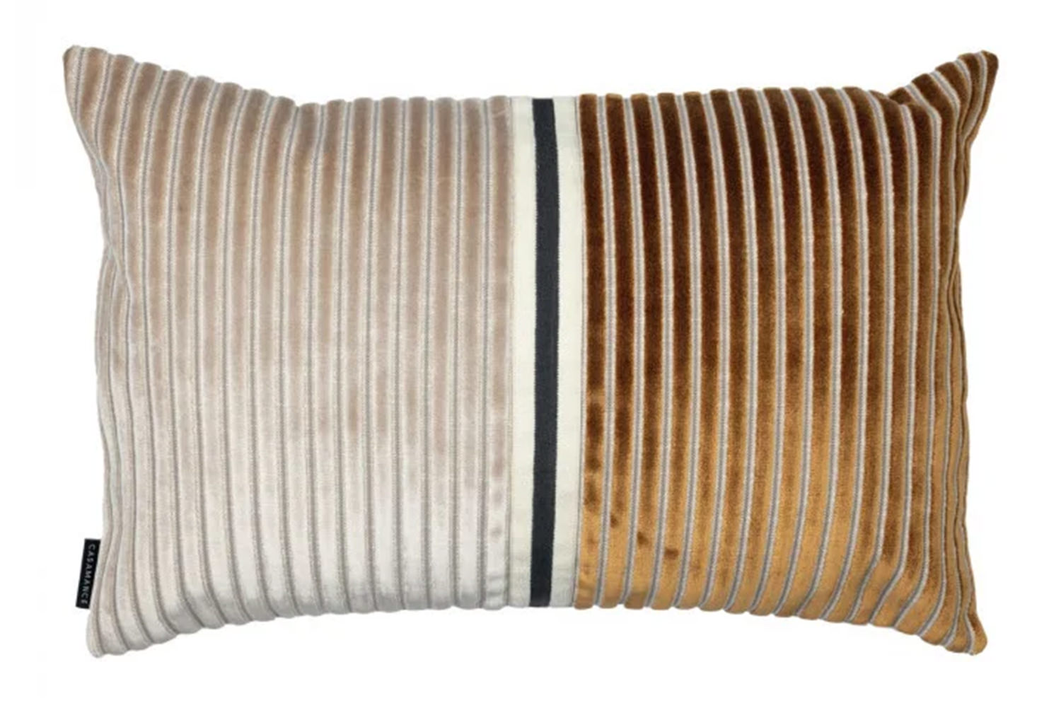 【海外取寄品】CASAMANCE ZEBU ゼビュ クッションカバー(Marron glace camel) 60×40cm