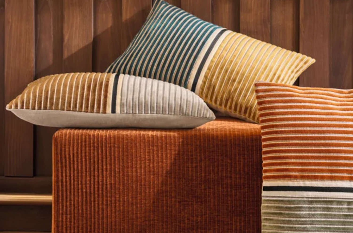 【海外取寄品】CASAMANCE ZEBU ゼビュ クッションカバー(Marron glace camel) 60×40cm