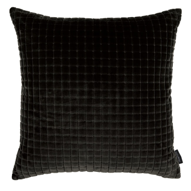 【海外取寄品】kirkbydesign(カークビー・デザイン) Merlon クッション(Jet Black) 50x50cm 中材付