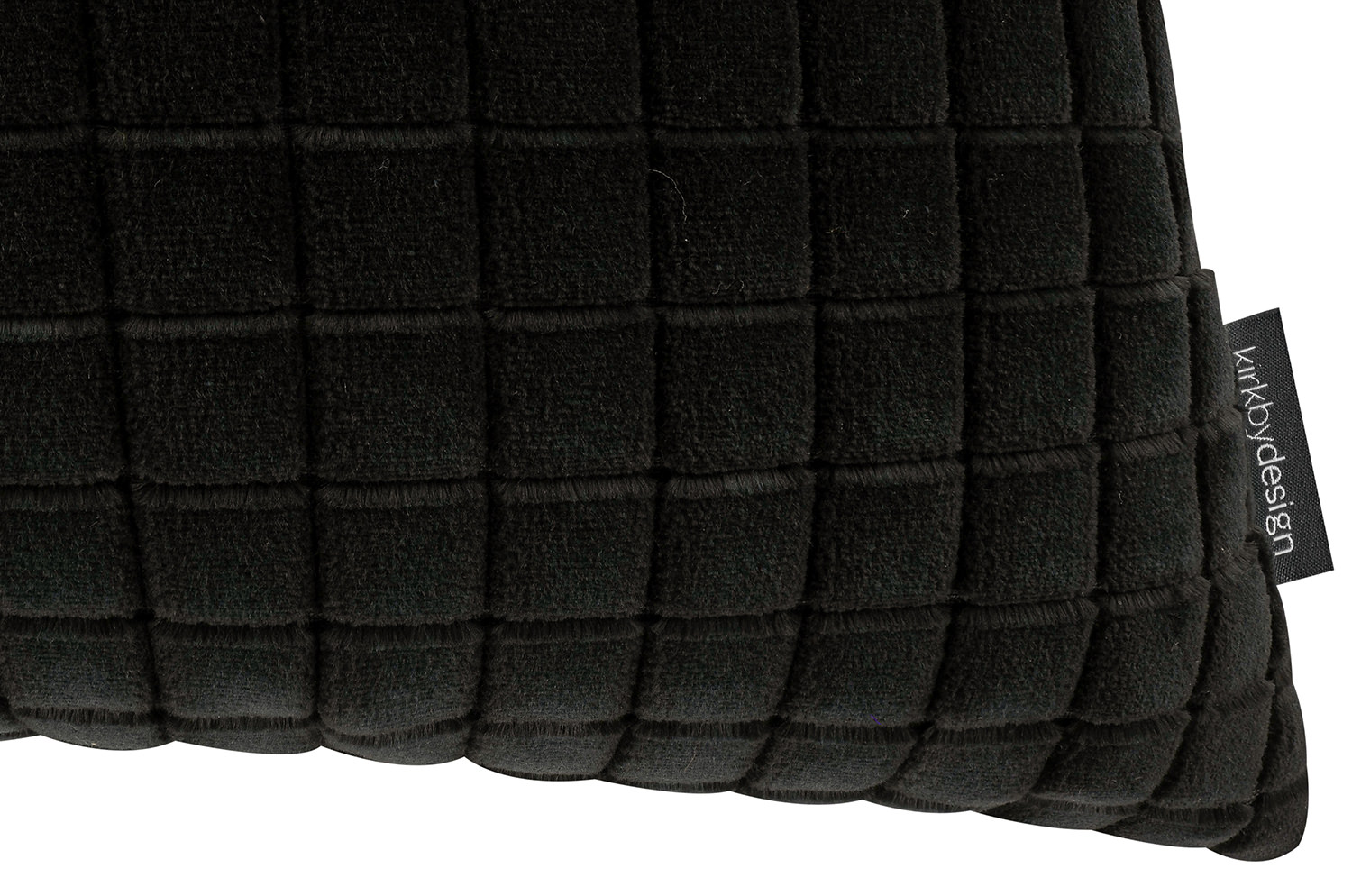 【海外取寄品】kirkbydesign(カークビー・デザイン) Merlon クッション(Jet Black) 50x50cm 中材付