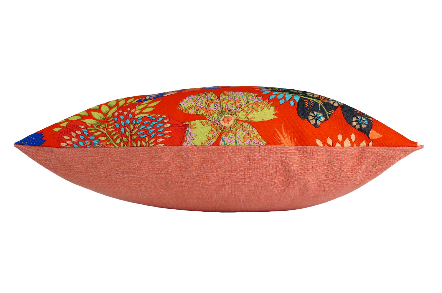 The French cotton コットン100% French＆Italian キモノフラワー クッションカバー 45×45cm