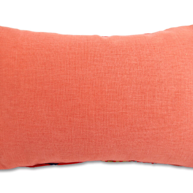 The French cotton コットン100% French＆Italian キモノフラワー クッション 45×30cm 中材付