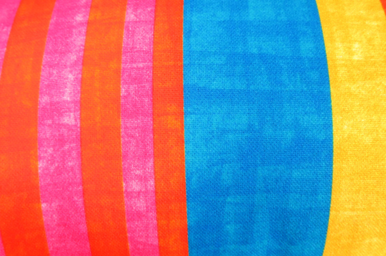 The French cotton マルチストライプ フレンチコットン100% クッション 65×32cm 中材付