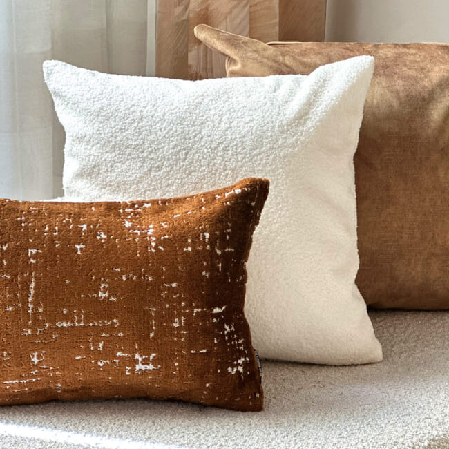 空間が一瞬で整う3点コーディネートセット！【ホテルライク 。大人のブロンズカラーミックス】(中材付)