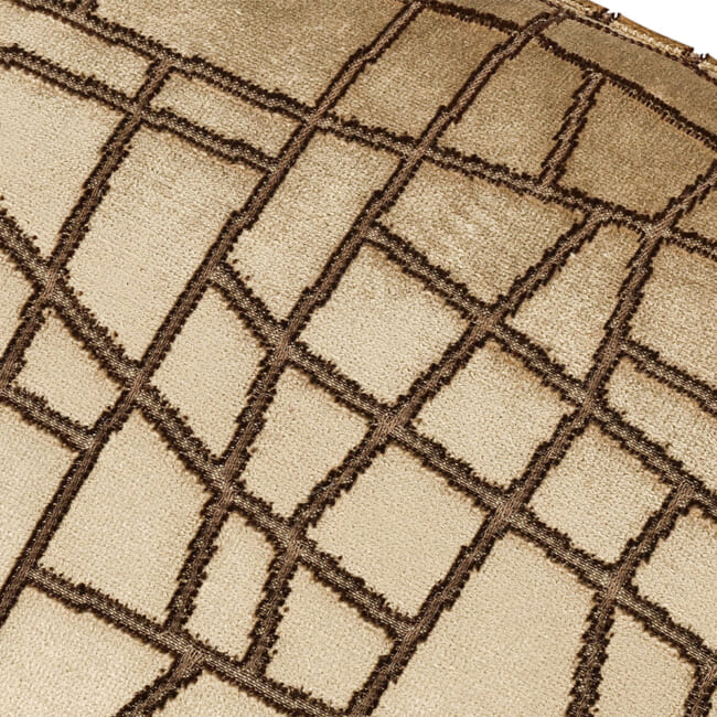 【海外取寄品】zinc(ジンク) Kiesler クッション(Tobacco) 50x50cm 中材付