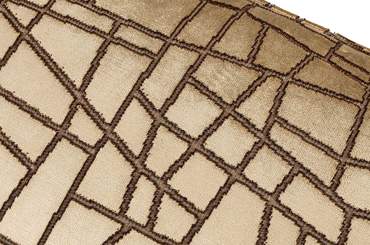 【海外取寄品】zinc(ジンク) Kiesler クッション(Tobacco) 50x50cm 中材付