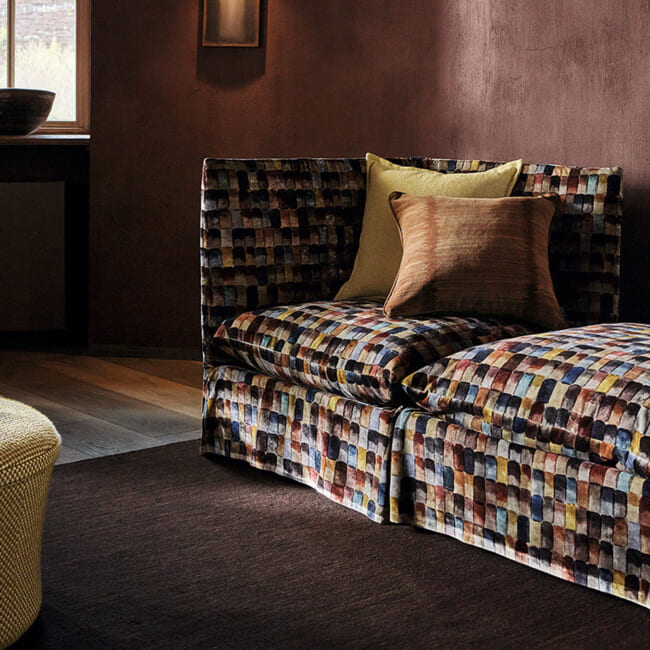 【海外取寄品】zinc(ジンク) Laughton クッション(Bornite) 55x35cm 中材付