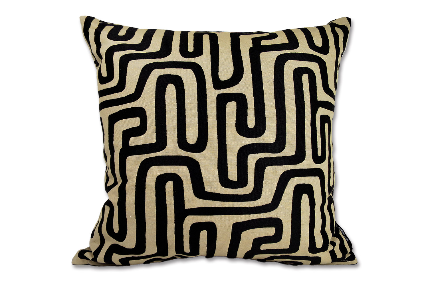 The Organic Maze 迷路柄 スタイルジャガード クッションカバー 45×45cm