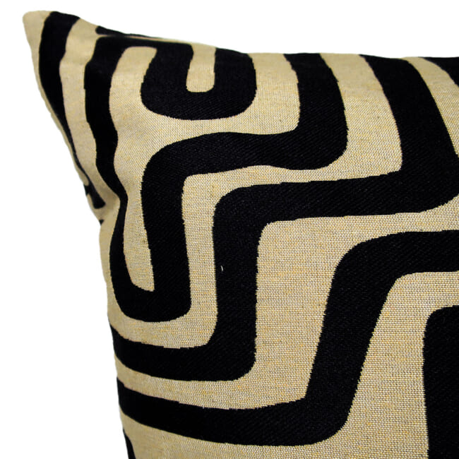 The Organic Maze 迷路柄 スタイルジャガード クッションカバー 45×45cm