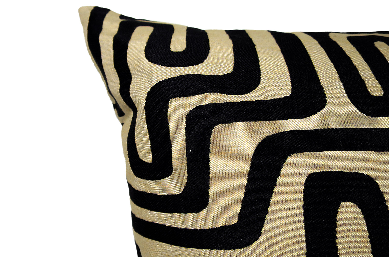 The Organic Maze 迷路柄 スタイルジャガード クッションカバー 45×45cm