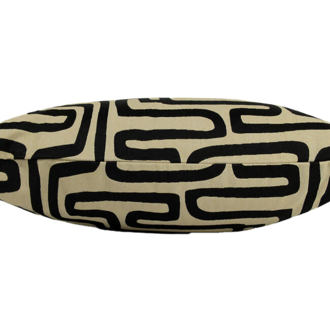 The Organic Maze 迷路柄 スタイルジャガード クッション 45×30cm 中材付