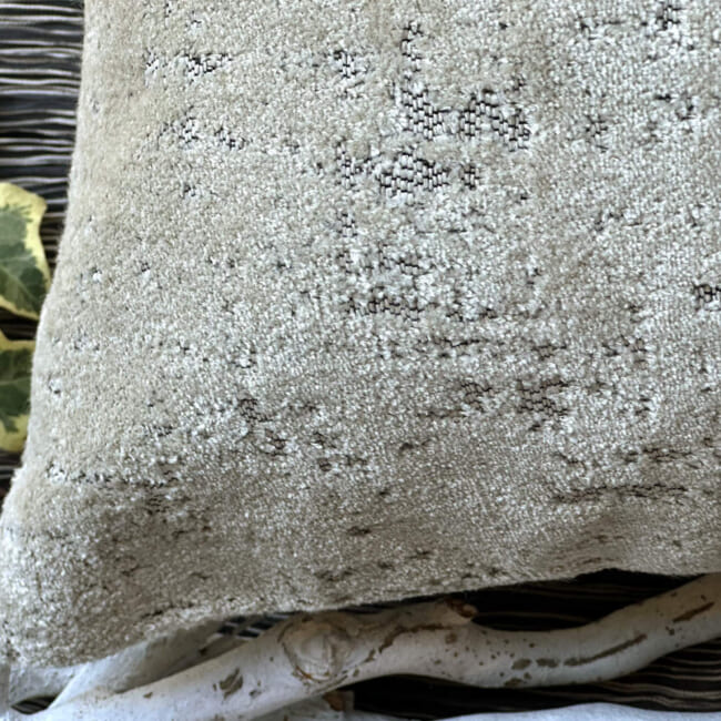 The SPHINX スフィンクス フレンチデザインベルベット クッションカバー (グレージュ) 45×45cm