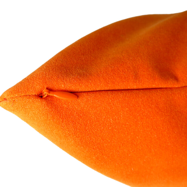 The Ultrasuede ウルトラスエード®︎HP クッションカバー (オレンジ) 45×45cm