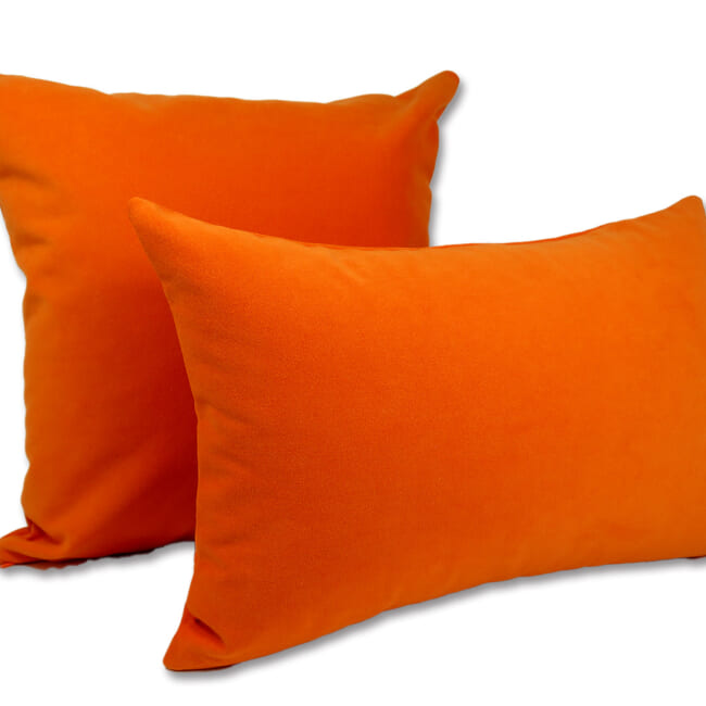 The Ultrasuede ウルトラスエード®︎HP クッションカバー (オレンジ) 45×45cm